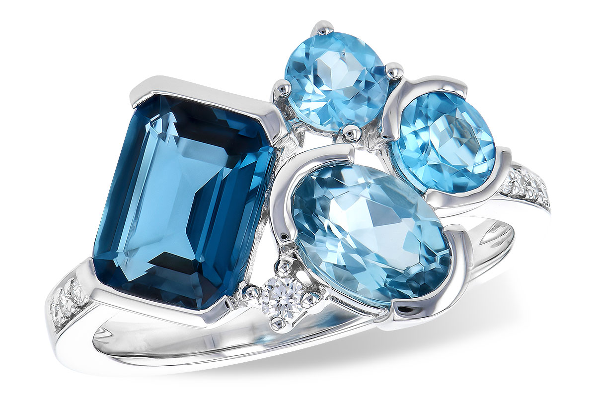 L309-52590: LDS RG 3.08 BLUE TOPAZ TW 3.15 TGW