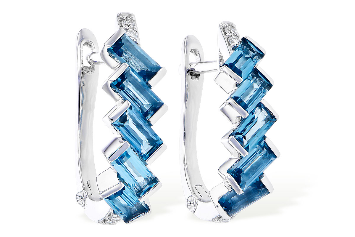 L309-53517: EARR 1.45 LONDON BLUE TOPAZ 1.50 TGW