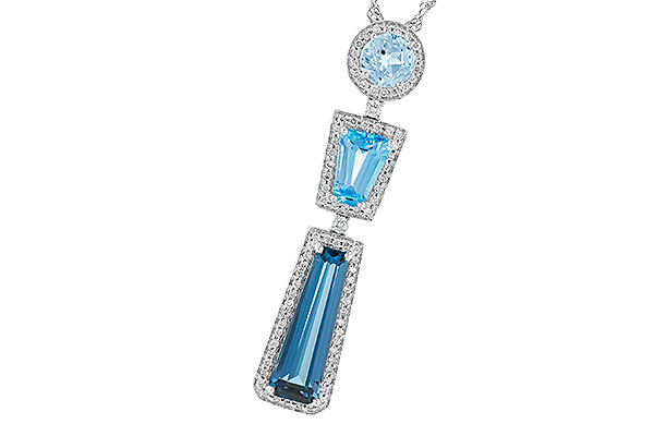 L310-38935: NECK 3.26 TW BLUE TOPAZ 3.50 TGW