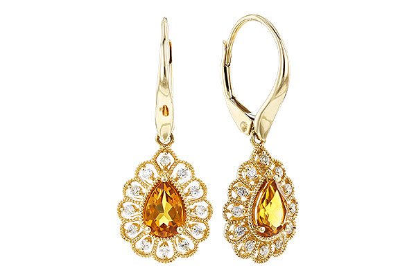 L310-39899: EARR .74 TW CITRINE .90 TGW