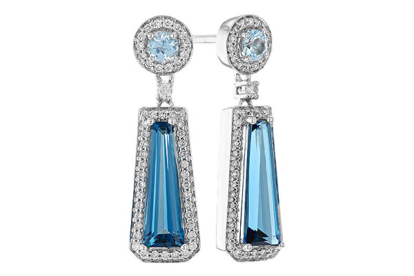 L310-40790: EARR 2.28 TW BLUE TOPAZ 2.54 TGW