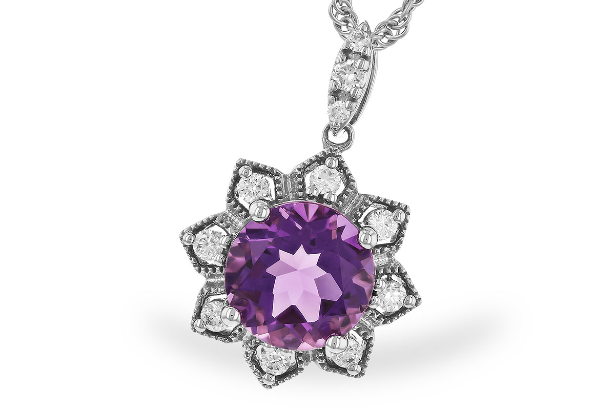 L310-41726: NECK 1.70 AMETHYST 1.87 TGW (8MM RD)
