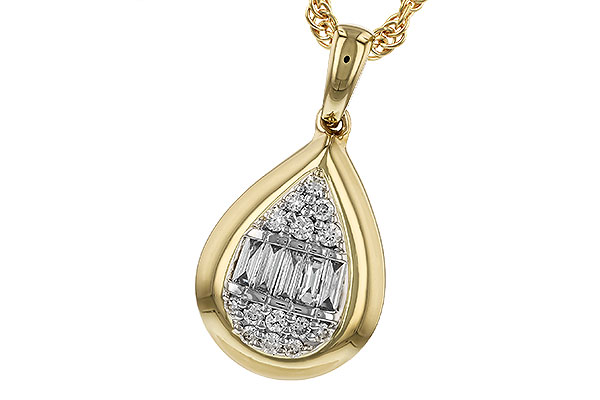 L310-45299: NECKLACE .08 BAG .16 TW