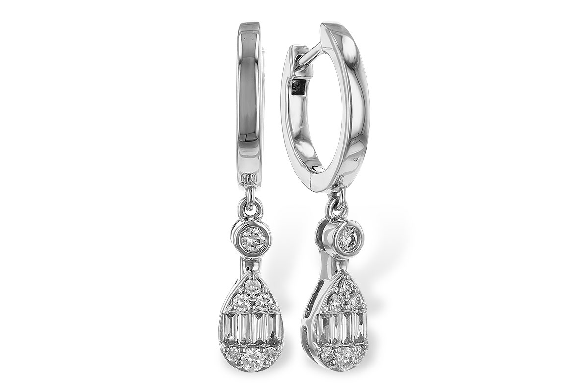 L311-28090: EARRINGS .11 BAG .28 TW