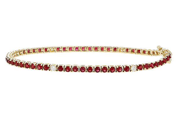 L311-28999: BRACELET 3.04 RUBY 3.29 TGW (7")