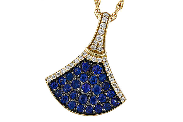 L311-31726: NECKLACE .71 TW SAPPHIRE .85 TGW