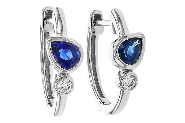 L311-32635: EARRINGS .51 SAPPHIRE .57 TGW