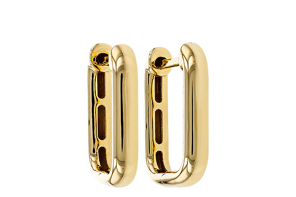 L311-34453: GOLD EARRINGS (15MM)