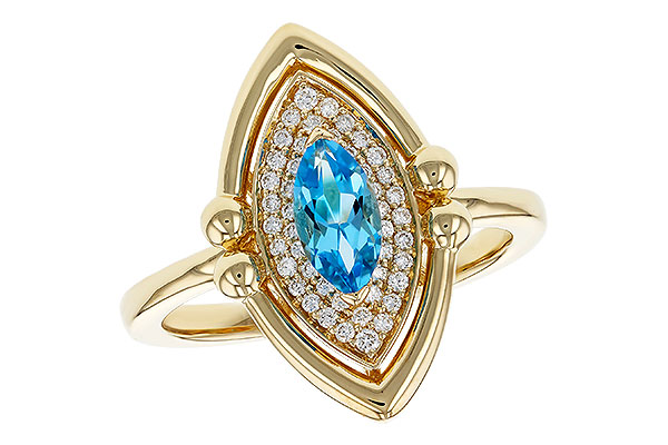 L311-36208: LDS RG .54 BLUE TOPAZ .70 TGW (8x4MM BT)