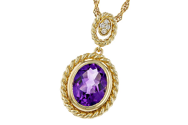 L311-36217: NECKLACE 1.38 AMETHYST 1.40 TGW (9x7MM AMY)