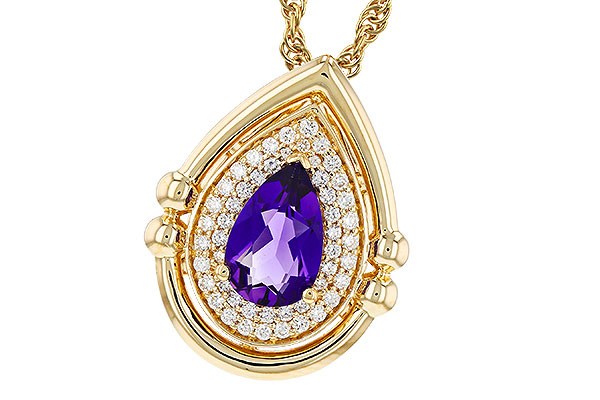 L312-18962: NECKLACE .70 AMETHYST .86 TGW (8x5MM AMY)