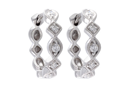 M037-64371: EARRINGS .22 TW
