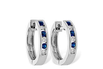 M037-67099: EARRINGS .16 SAPP .26 TGW