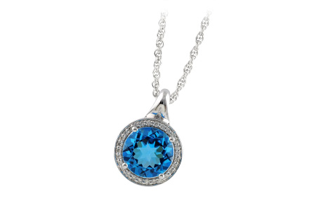 M224-03544: NECK 3.87 BLUE TOPAZ 4.01 TGW