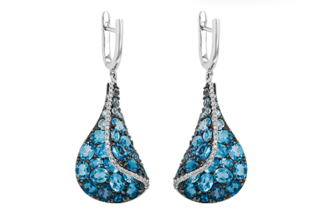 M224-05299: EARR 6.86 BLUE TOPAZ 7.05 TGW