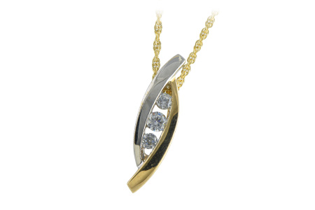 M224-08962: NECKLACE .13 BR .26 TW