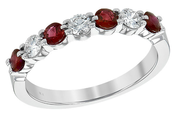 M225-88962: LDS WED RG .48 RUBY .78 TGW