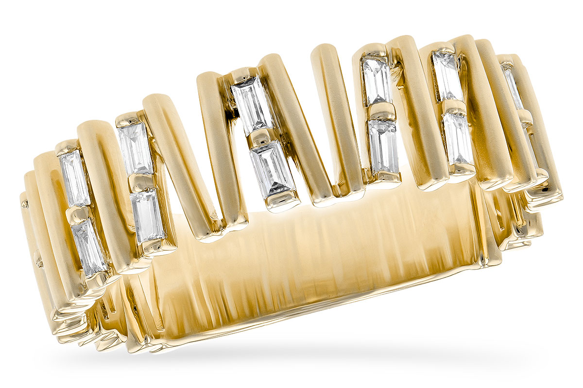 M226-78017: LDS DIA WED RG .24 TW BAGUETTES