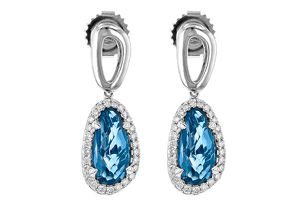 M226-80744: EARR 4.05 LONDON BLUE TOPAZ 4.36 TGW