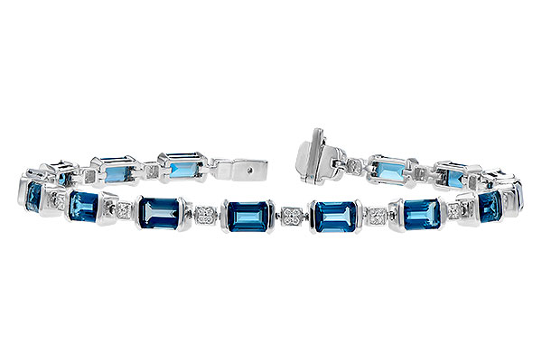 M309-48044: BRACELET 7.90 LONDON BLUE TOPAZ 8.13 TGW