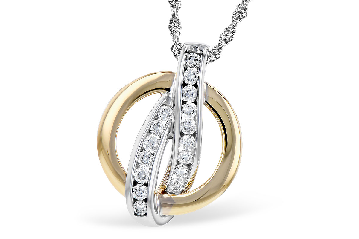 M309-48944: NECKLACE .25 TW