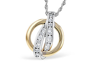 M309-48944: NECKLACE .25 TW