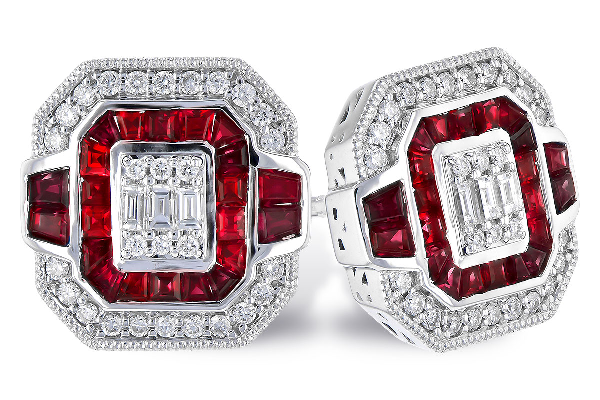 M309-52580: EARR .80 RUBY TW 1.05 TGW