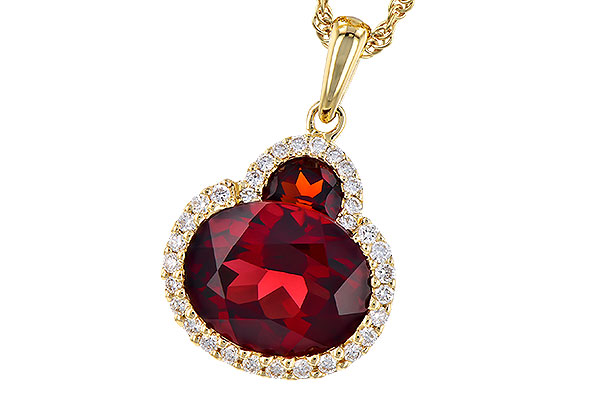 M309-53535: NECK 3.02 TW GARNET 3.16 TGW