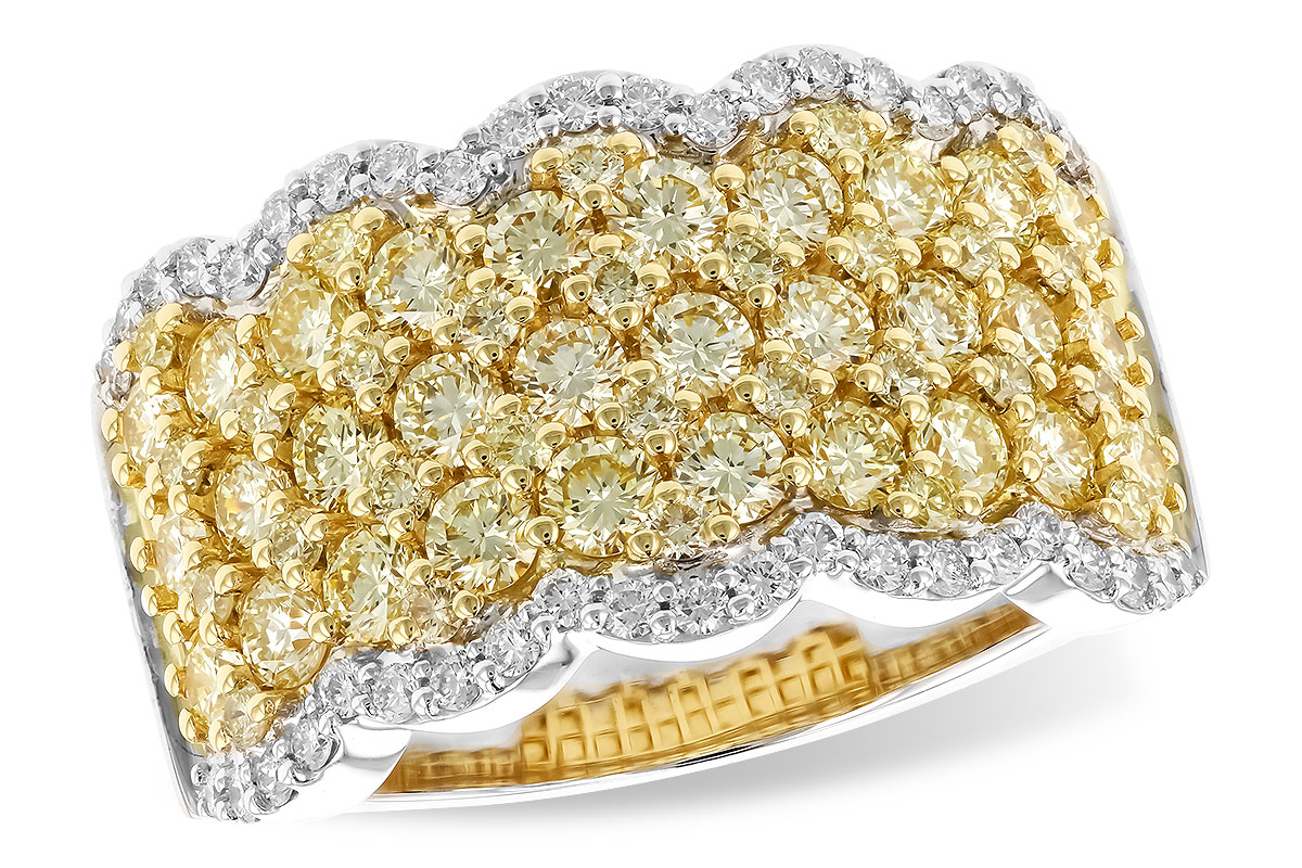 M310-38926: LDS DIA WED RG 1.90 YELLOW DIAS 2.20 TW