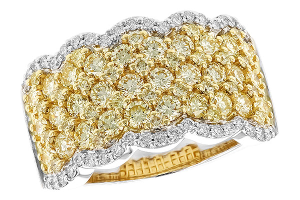 M310-38926: LDS DIA WED RG 1.90 YELLOW DIAS 2.20 TW