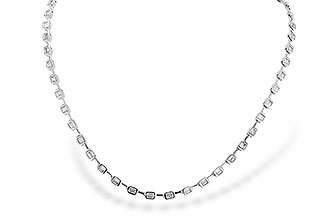 M310-41680: NECKLACE 2.05 TW BAGUETTES (17 INCHES)