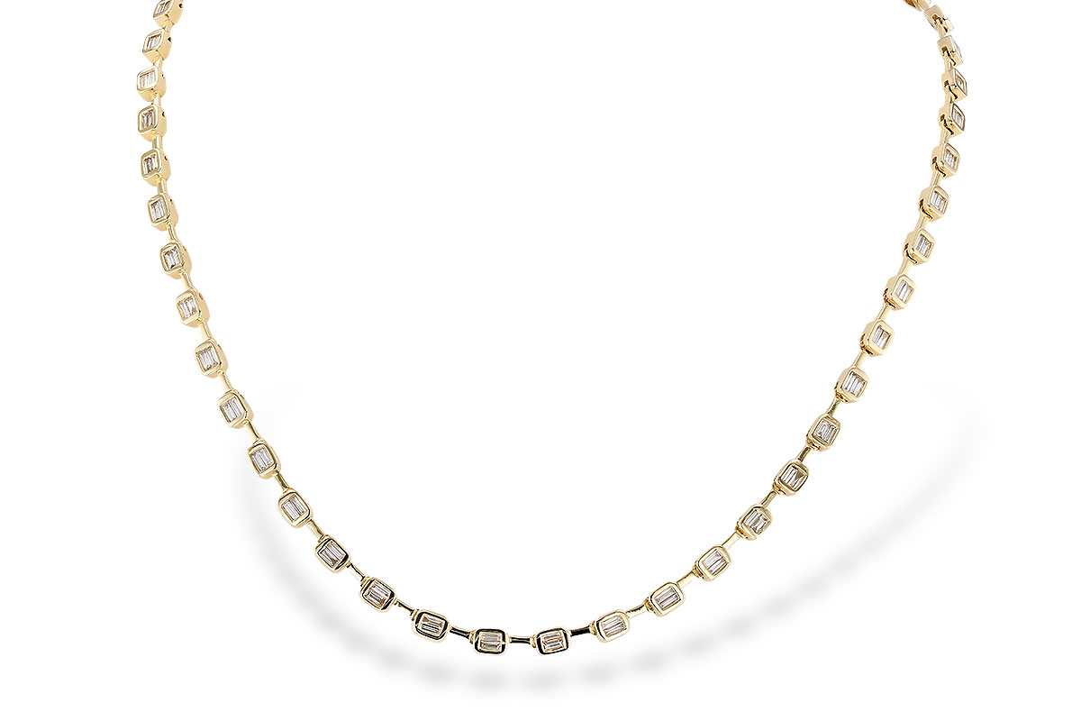 M310-41680: NECKLACE 2.05 TW BAGUETTES (17 INCHES)