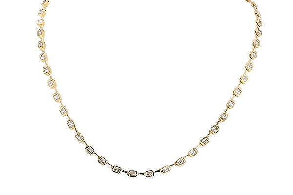 M310-41680: NECKLACE 2.05 TW BAGUETTES (17 INCHES)