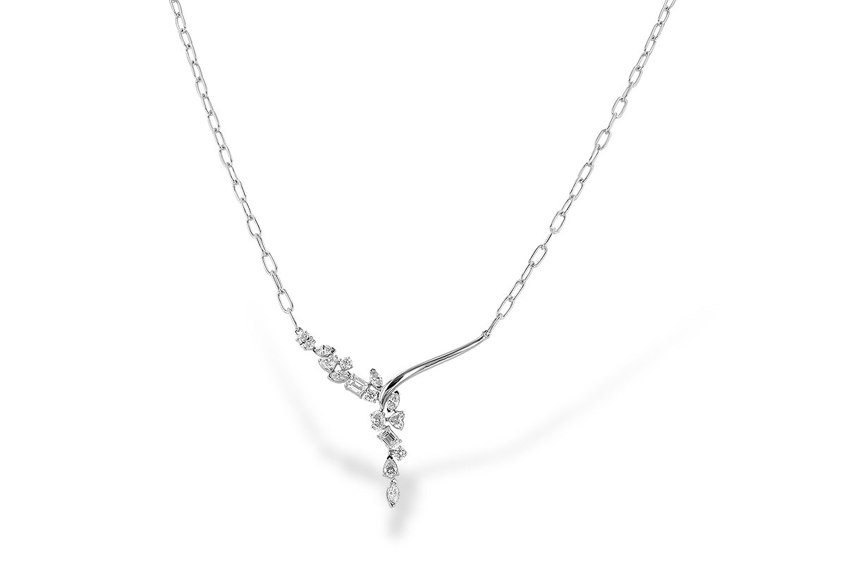 M310-43499: NECKLACE 1.22 TW FANCY CUT DIAMONDS (18")