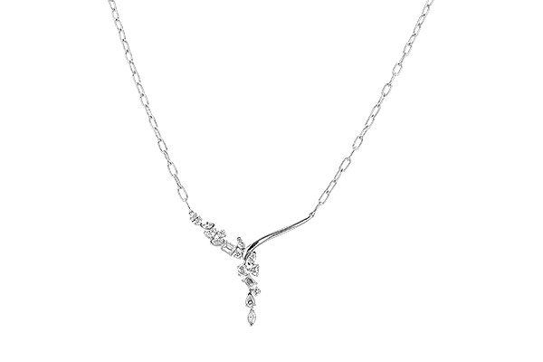 M310-43499: NECKLACE 1.22 TW FANCY CUT DIAMONDS (18")