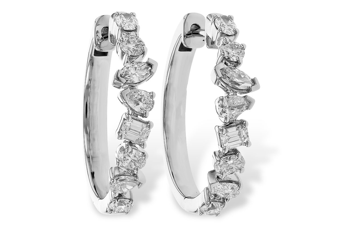 M310-45280: EARRINGS 1.15 TW FANCY CUT DIAS