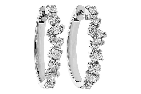 M310-45280: EARRINGS 1.15 TW FANCY CUT DIAS