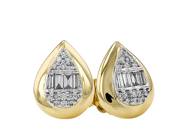 M310-45299: EARRINGS .09 BAG .18 TW