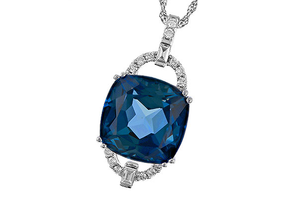 M311-28971: NECK 9.00 LONDON BLUE TOPAZ 9.20 TGW (12MM LBT)