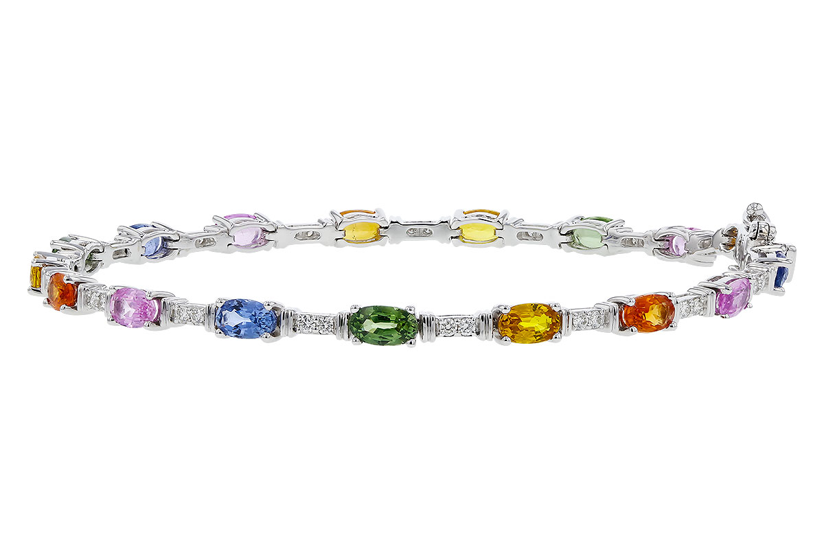 M311-29899: BRACELET 4.76 MULTI-COLOR SAPPH 5.08 TGW (7")