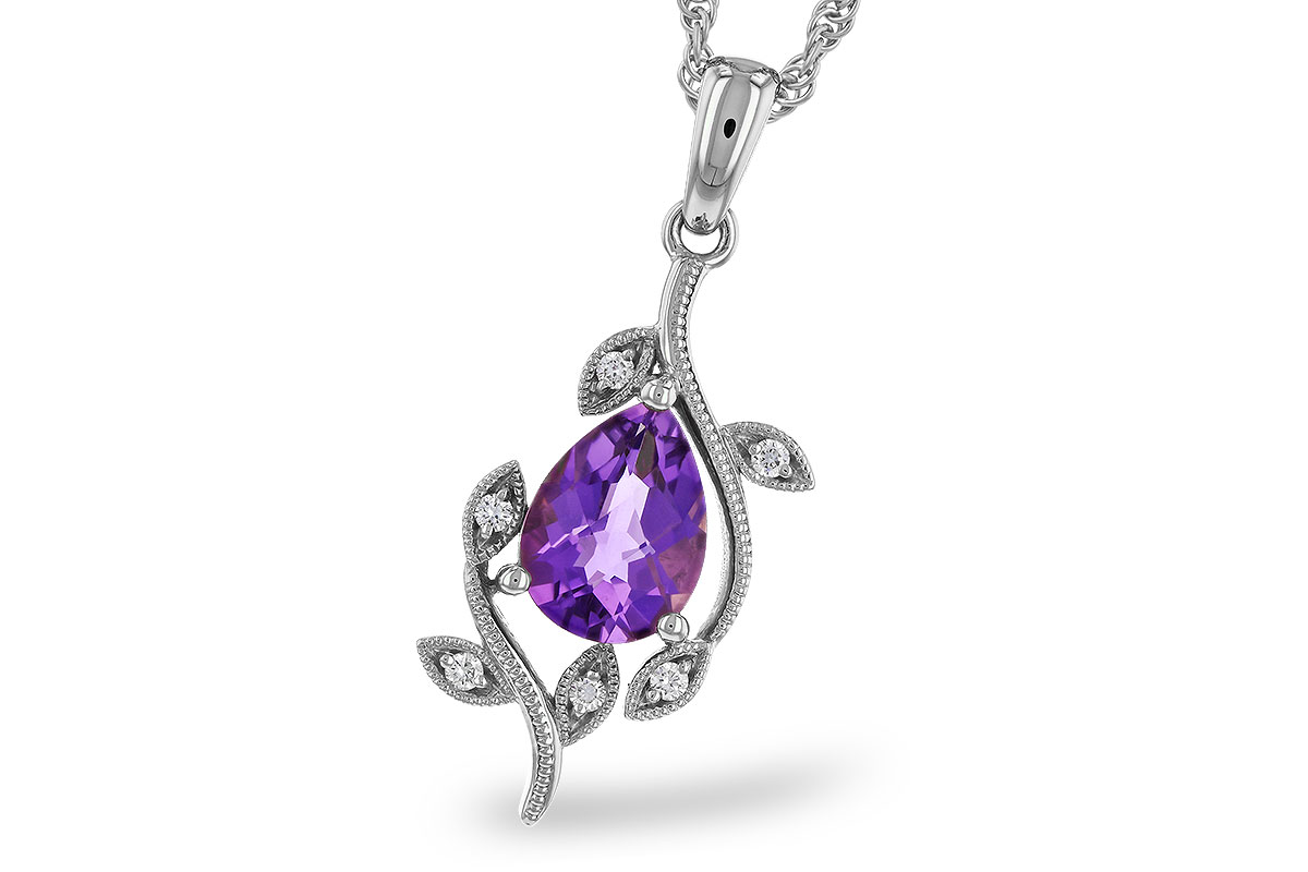 M311-30780: NECKLACE .88 AMETHYST .93 TGW (8x6MM AMY)