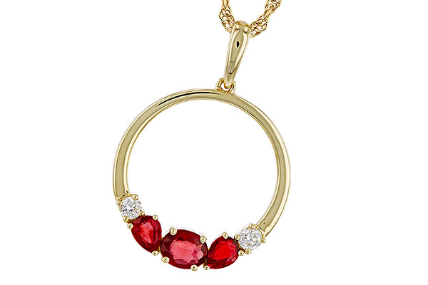M311-31708: NECKLACE .79 RUBY .89 TGW