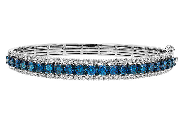 M311-32608: BANGLE 4.05 BLUE DIAS 5.50 TW
