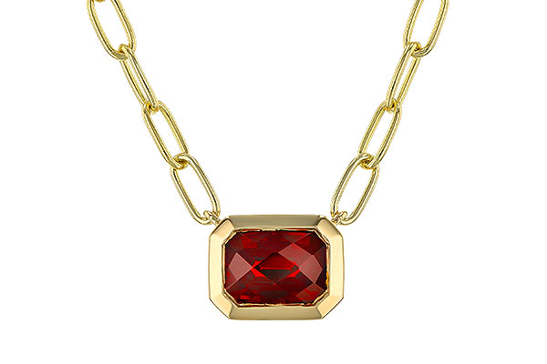 M311-33526: NECKLACE 1.45 GARNET (18")