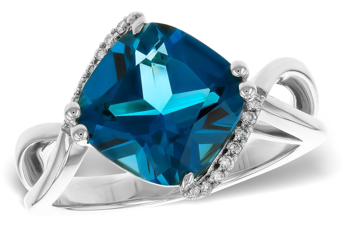 M311-34417: LDS RG 4.42 LONDON BLUE TOPAZ 4.50 TGW (10MM LBT)