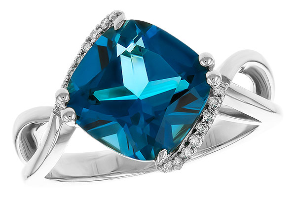M311-34417: LDS RG 4.42 LONDON BLUE TOPAZ 4.50 TGW (10MM LBT)