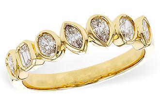 M311-34453: LDS DIA WED RG .62 TW FANCY CUT DIAS