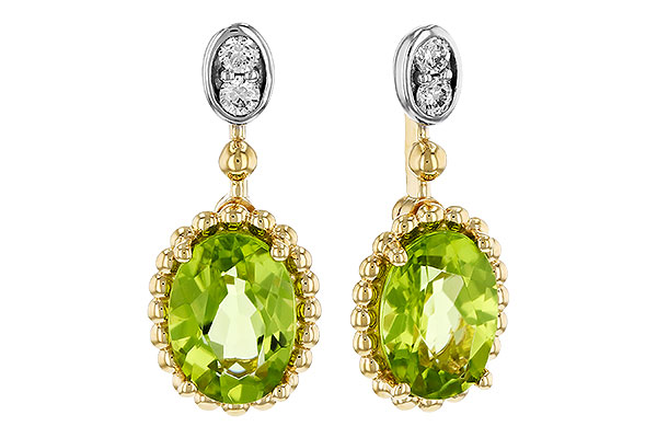 M311-35344: EARR 1.36 TW PERIDOT 1.42 TGW (7x5MM OV)