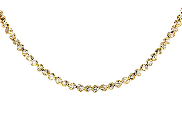 M311-35353: NECKLACE 2.25 TW FANCY CUT DIAS (17.25")