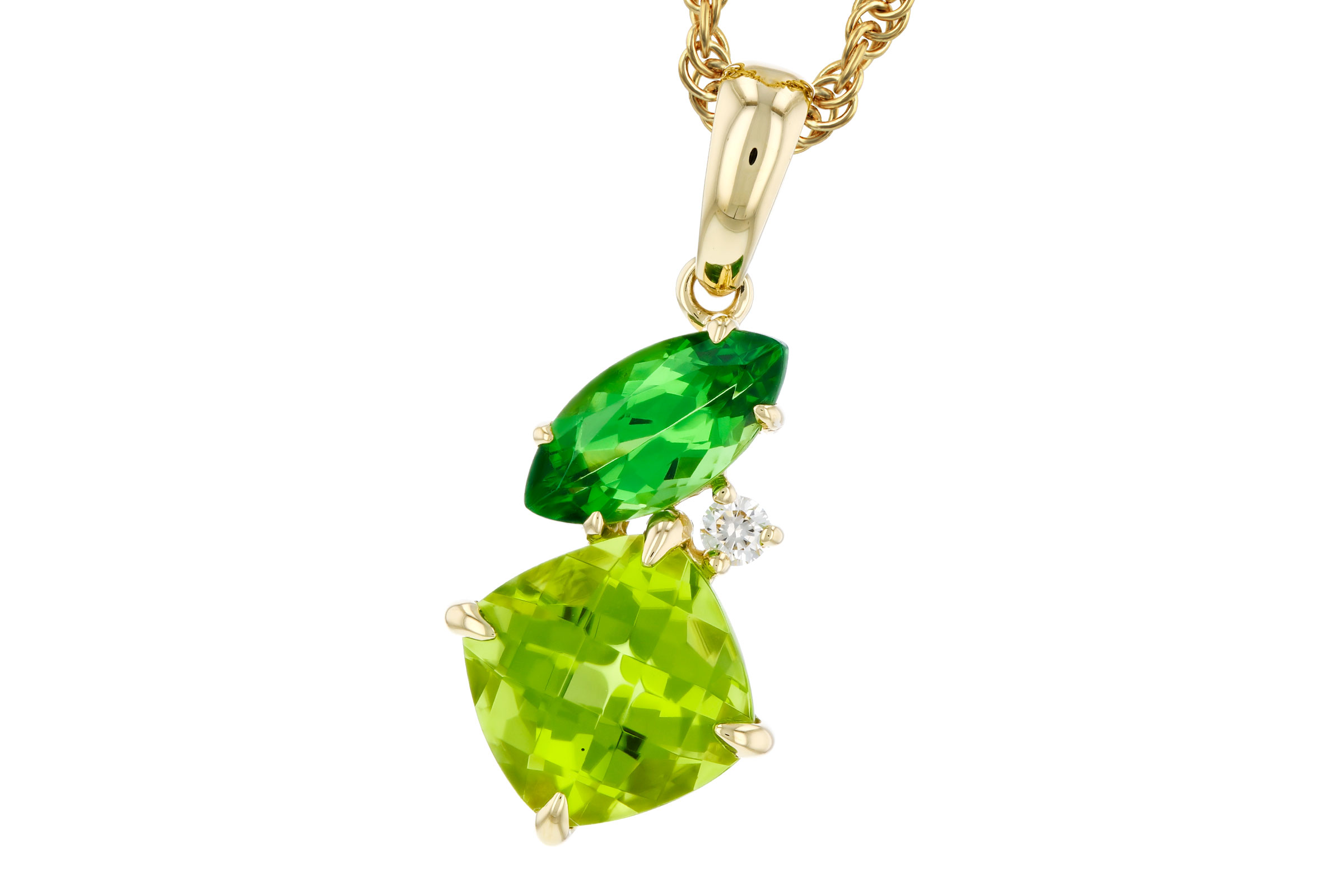 M312-21662: NECKLACE 1.97 TW SEMI-PREC (PER,TSAV) 2.00 TGW